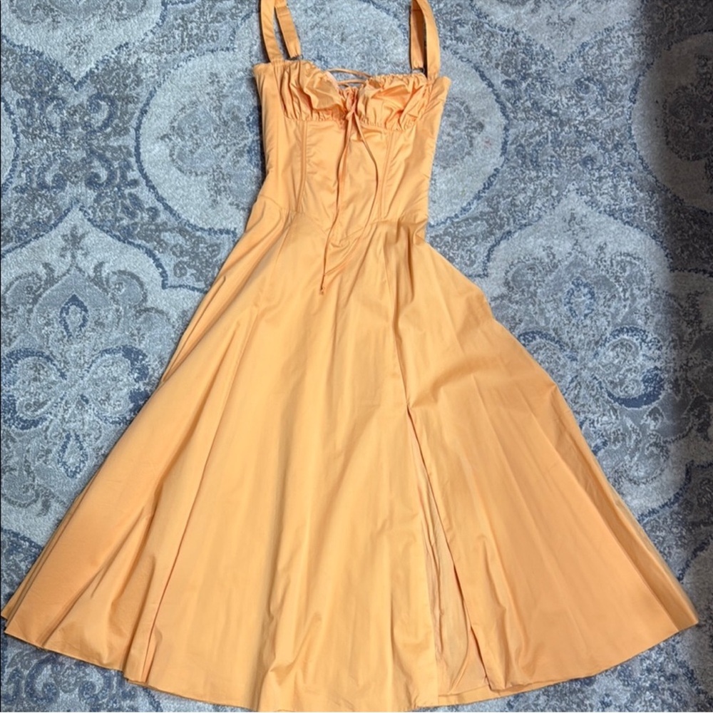 House of CB Strapless Peach Dress